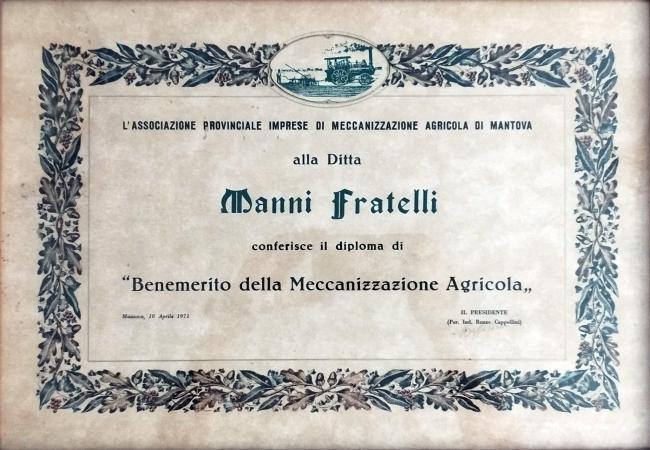Diploma conferito nel 1971