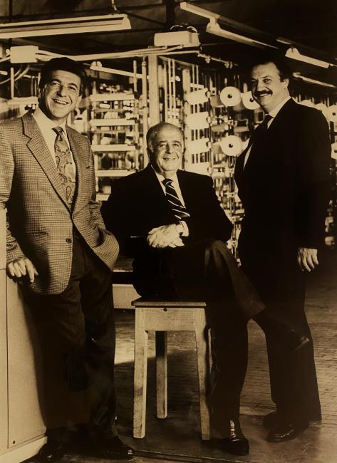 (da sinistra) Riccardo Miliotti, Rodolfo Papini e Franco Miliotti, 1975