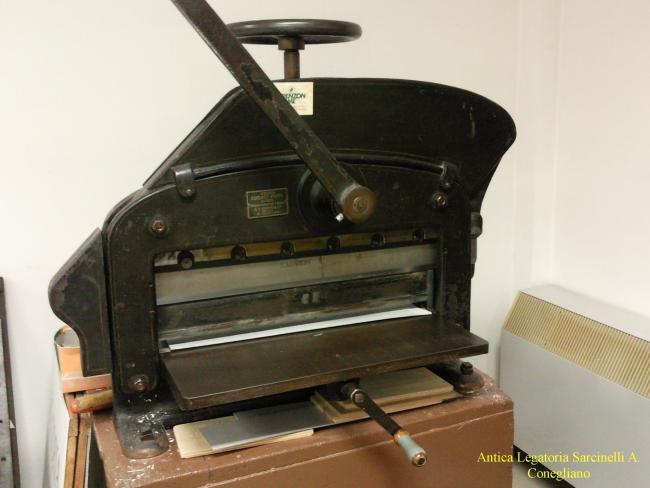 Antica taglierina di metà 1800 tedesca acquistata da Giacinto Costante Sarcinelli
