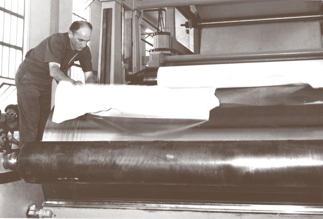 Inaugurazione Macchina Terza, Rossano Veneto, 7 luglio 1963, Archivio Favini