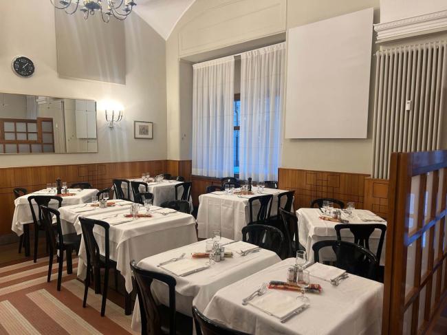 Scorcio della sala ristorante, 2024