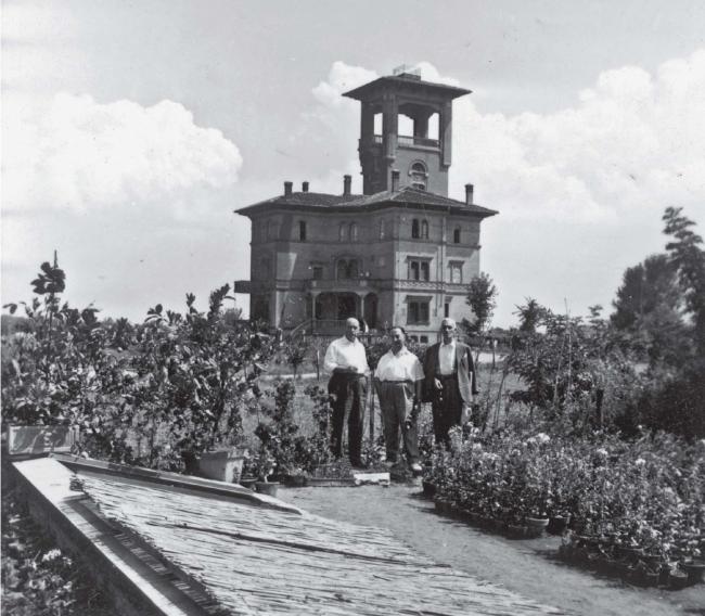Villa Ida Rangoni – Spilamberto (MO) qui la ditta Giovetti affittò ulteriori terreni, adiacenti al vivaio originario, per espandere la produzione, 1952 