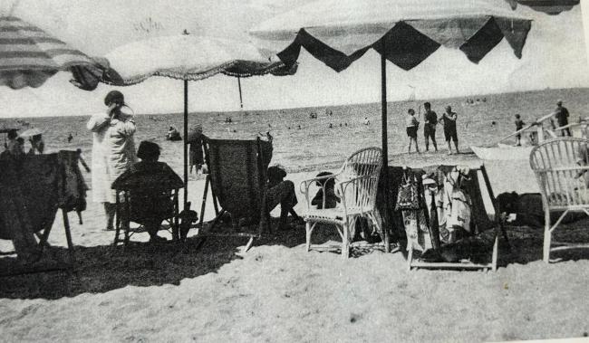 Lo stabilimento balneare nei primi anni del Novecento 