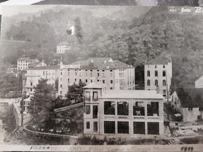 La sede dell'impresa in via Margherita 8 a Recoaro Terme (Vi), 1919 