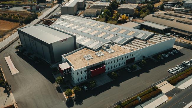 Il complesso industriale visto dall'alto