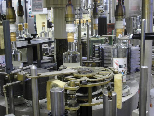Particolare del reparto produzione, oggi