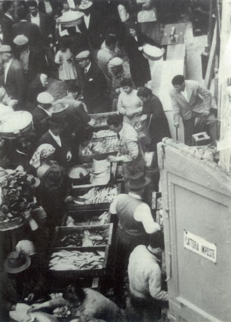 La vendita del pesce, anni Cinquanta