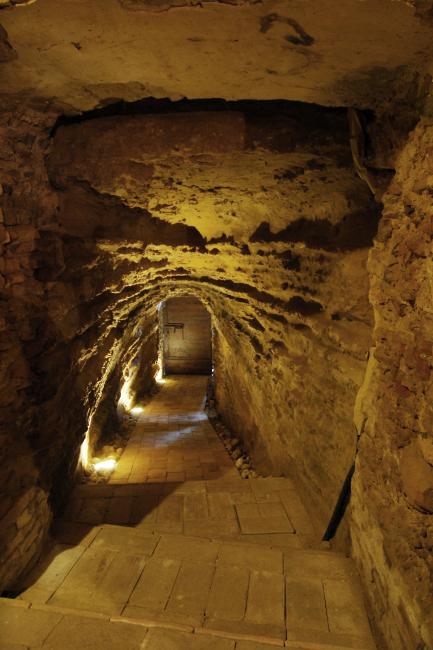 L'ingresso della cantina storica, oggi