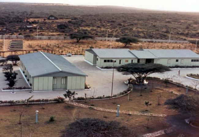 Veduta dell'Ospedale realizzato a Mogadiscio (Somalia), 1968