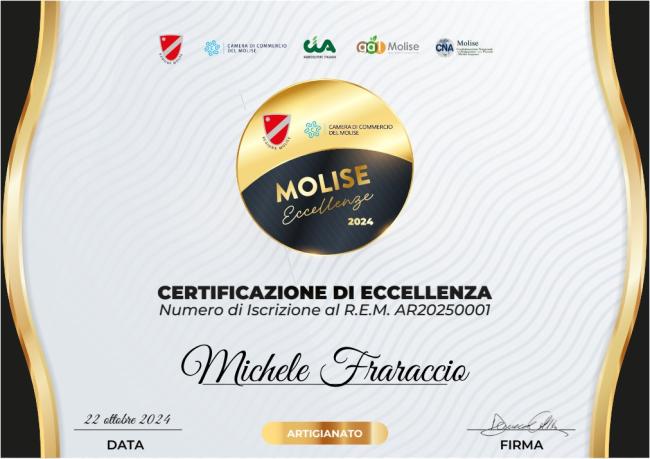 Attestato ricevuto nel 2024