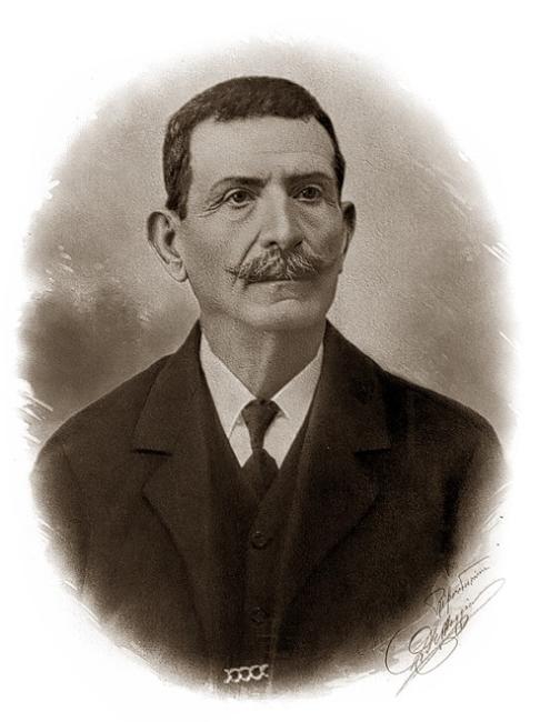 Ritratto di Andrea Cavalieri che nel 1872 inizia l’attività commerciale