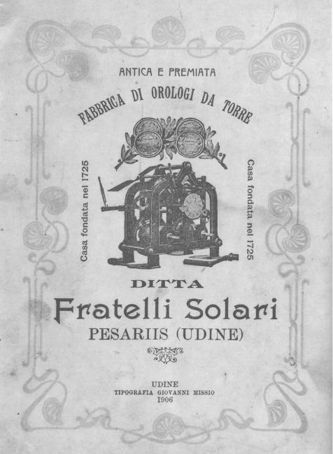 Copertina di un catalogo, 1906 