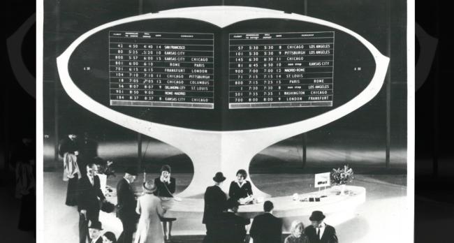 Eero Saarinen - TWA Flight Center - Solari display designed by Gino Valle - Compasso d'Oro, 1962