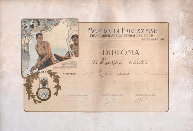 Diploma conferito nel settembre 1911