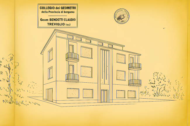 Prospetto della sede di via Bergamo, anni Sessanta