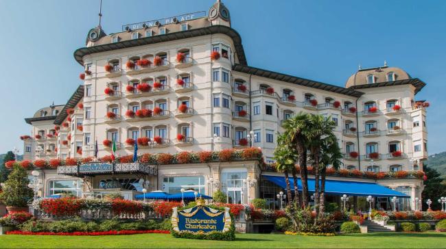 Veduta esterna dell'Hotel Regina Palace, oggi