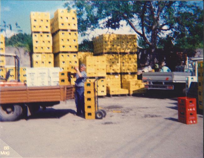 Dario Bartolomei al lavoro, 1988 