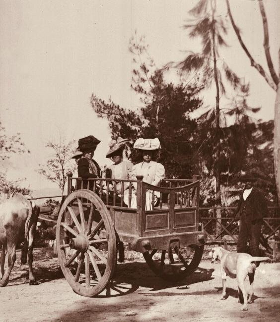 La marchesa Vittoria de Vera d’Aragona in visita all’azienda agricola, Contessa, 1897