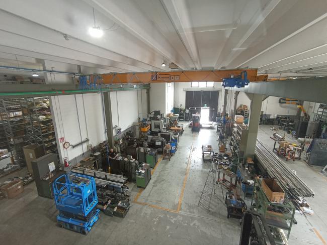 Particolare del reparto produzione, oggi
