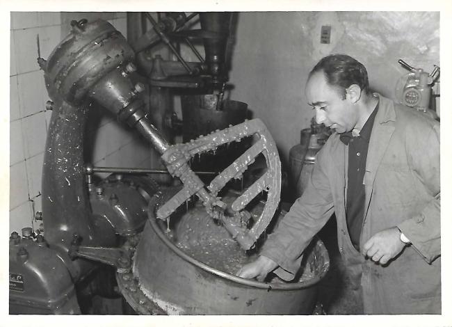 Impastatrice in funzione, anni Serssanta