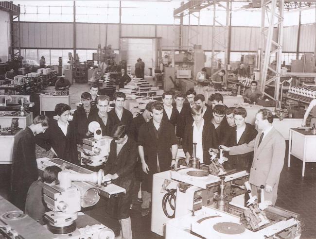 La scuola interna per apprendisti, anni Sessanta